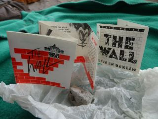 Roger Waters THE WALL 1990 Promo PIECE of BERLIN Wall Box Pink Floyd 2