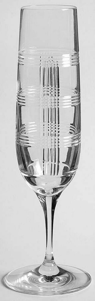 Set Of 2 - Ralph Lauren Glen Plaid Champagne Flute - Set Of 2