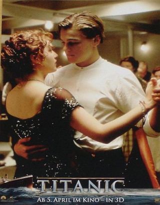 Titanic 3d - Lobby Cards Set - Kate Winslet,  Leonardo Dicaprio,  James Cameron