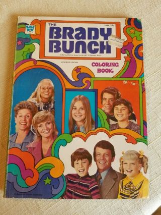 Vintage Brady Bunch Coloring Book Whitman 1972