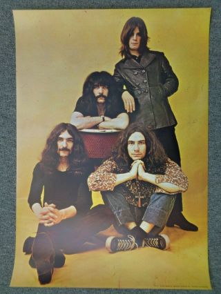 Black Sabbath Danish Poster Ozzy,  Butler,  Iommi,  Ward 1970
