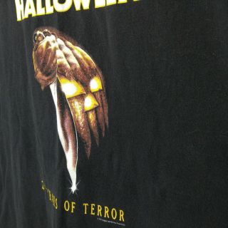 Halloween Michael Myers T Shirt Horror Movie 20 Years Of Terror 1998 Black XL 7