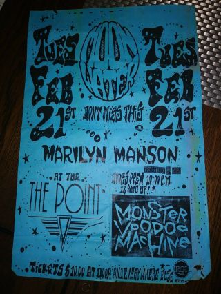 Marilyn Manson Vintage Concert Flyer