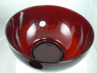 Vintage Anchor Hocking Royal Ruby Red Punch Bowl and 12 Cups Set 4