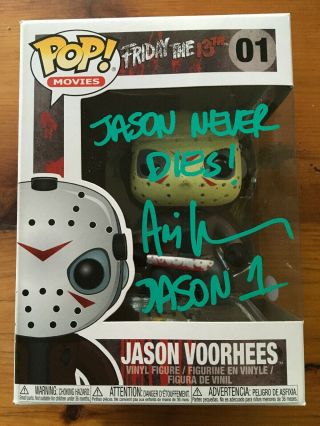 Ari Lehman Signed Autograph Jason Voorhees Funko Pop Jsa Friday The 13th Id1