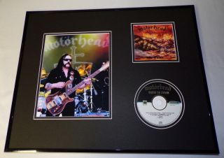 Lemmy Kilmister Framed 16x20 Motorhead Grind Ya Down Cd & Photo Set