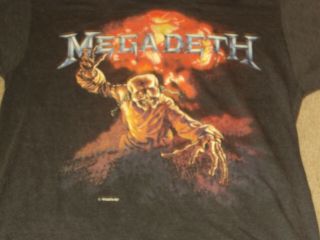 1987 Megadeth Concert T Shirt Xl Peace Sells True Vintage