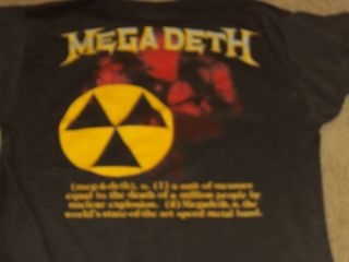 1987 MEGADETH CONCERT T SHIRT XL PEACE SELLS TRUE VINTAGE 2