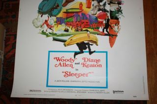 Sleeper Rolled Movie Poster 30 x40 1974 Woody Allen Comedy Diane Keaton 2