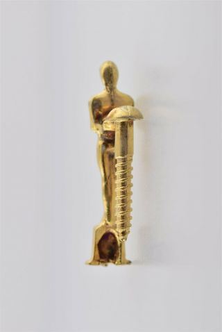 Vintage Oscars Award Statue Screw Oscar Lapel Jewelry Protest Piece 3