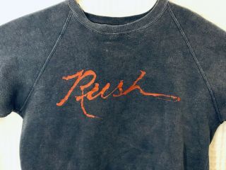 Vintage 1979 Rush Crew Neck Sweatshirt Hemispheres Sz Sm