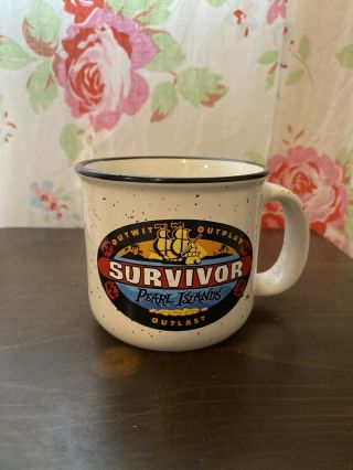 Survivor Campfire Mug - Pearl Island Season 7,  2003 - Reality Show