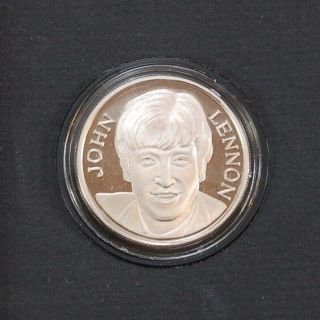 John Lennon The BEATLES Silver COIN Series 1994 Apple Licensed 5438 5
