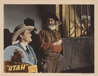 Utah 1945 11x14 Orig Lobby Card Fff - 36695 Fine,  Very Good Roy Rogers Western