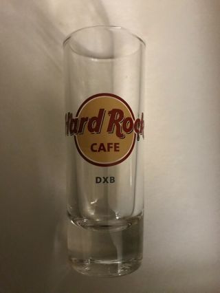 Hard Rock Cafe Dubai Airport Dxb Shot Glass.  Release
