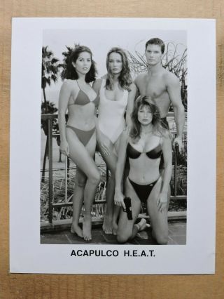 Alison Armitage With A Gun Lydie Denier Leggy Bikini Tv Photo 1998 Acapulco Heat