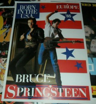 Bruce Springsteen Promo Vintage Poster 80s Europe Tour 1985 Concert No T Shirt