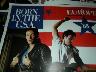Bruce Springsteen Promo Vintage Poster 80s Europe Tour 1985 Concert NO T Shirt 3