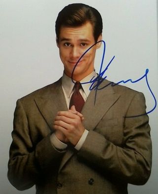 Jim Carrey Signed Autographed 8x10 Photo - Mask - Liar Liar - Ace Ventura - Wcoa