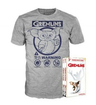 Funko Home Video Gremlins T - Shirt (vhs Very Hot Shirt) Grey Size M &