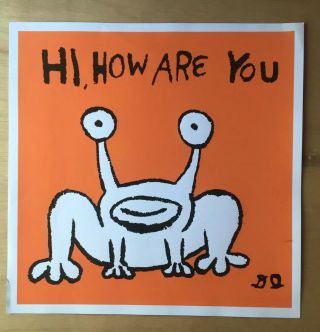 Hi,  How Are You Daniel Johnston Poster 20 X 20