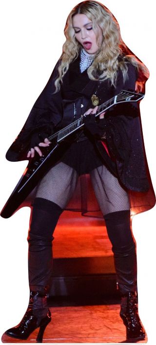 Madonna - Guitar In Black - Size Cardboard Cutout Standup Standee