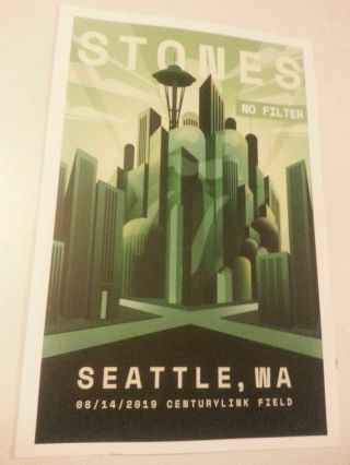 Seattle Rolling Stones Only Show 2019 Special Lithograph