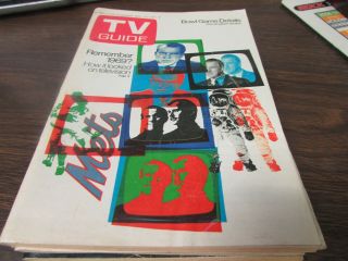 Vintage - Tv Guide Dec 27th 1969 - Remember 1969 - Nixon - Cover Exc