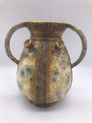 Paul Dachsel For Imperial Amphora Austria Metalwork Mold 7.  75 " Vase Circa 1900