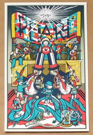 Pearl Jam Poster Memphis Tn 2014 Show Edition By Brad Klausen