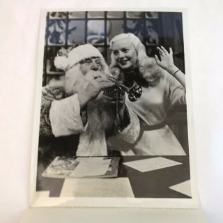 Vintage Press Photo Mary Hartline Santa Claus Abc Tv Show Circus 1949