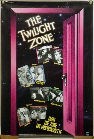 The Twilight Zone Rolled Orig Cbs/fox Video Poster Rod Serling (1990)