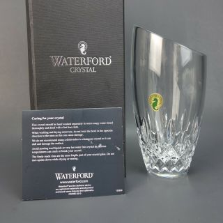 Waterford Crystal Lismore Essence 7.  5 " Angular Vase 151751 - Msrp $220