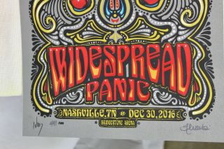 Widespread Panic Poster,  Nashville 12/30/16 Bridgestone Arena Wood And Luchessi 5
