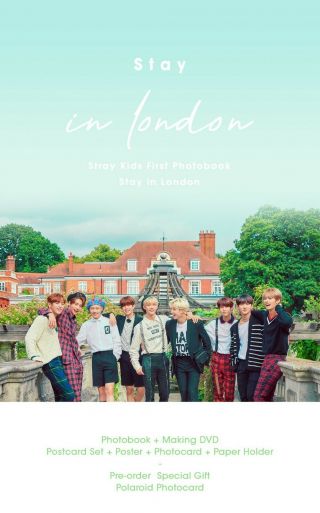 STRAY KIDS - Stay in London 325p Photobook,  DVD,  PO Benefit,  Gift,  Tracking no. 2