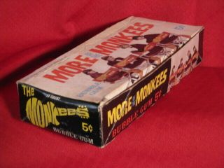 The Monkees More Of 1967 Raybert Donruss Gum Cards Wax Pack BOX ONLY & Wrapper 3