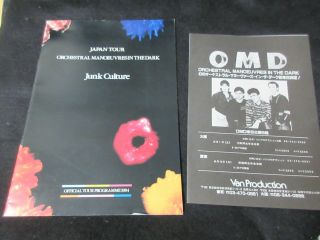Omd 1984 Japan Tour Book With A Japanese Flyer Concert Program Synth