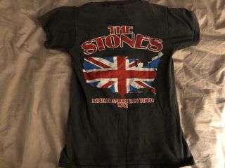 (TOUR SHIRT) ROLLING STONES 1981 NORTH AMERICAN TOUR SHIRT SIZE SMALL 2