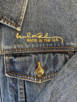 Paul McCartney Back In The US Tour Denim Jean Jacket 4