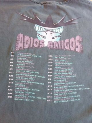 Vintage 90 ' s Ramones Adios Amigos Concert Tour T Shirt Men ' s XL 4