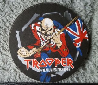 Iron Maiden Trooper Beer Bar Runner Set,  Matching Beer Mats Limited Edition 7