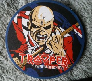 Iron Maiden Trooper Beer Bar Runner Set,  Matching Beer Mats Limited Edition 8