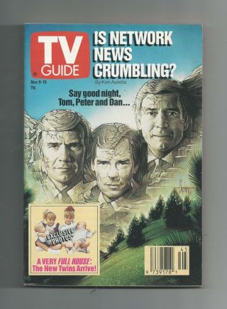 (unread) " Is Network News Crumbling Tv Guide Nov 9 - 15 91