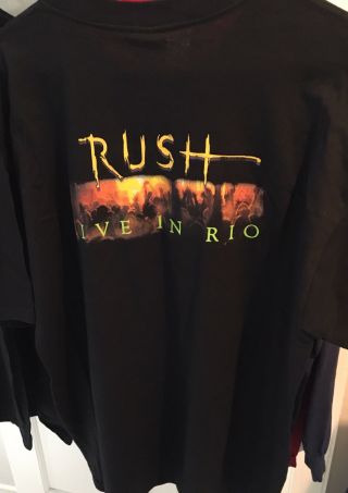 Rush Live In Rio Promo Shirt Size XL Rare HTF OOP 4