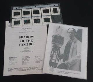 Shadow Of The Vampire Movie Press Kit 8x10 Photos & Slides Malkovich Dafoe