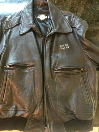 Hard Rock Cafe San Francisco Save The Planet,  vintage leather bomber men’s large 3