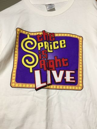 Vintage The Price Is Right " Live " (xl) T - Shirt Game Show Movie