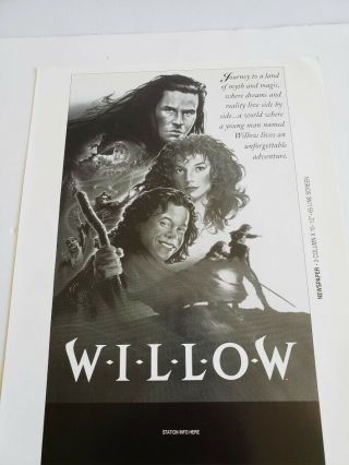 1988 WILLOW Movie Television Press Kit with Slides Photos Promo Script Synopsis 7