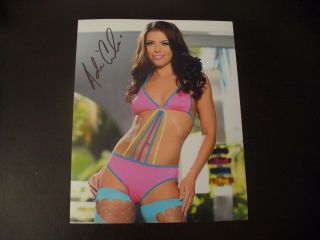 Porn Star Adriana Chechik In Person Signed Sexy Body 8x10 W/exact Proof & 4