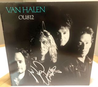 Van Halen - Signed Lp - Vintage Autographs By 3/4 Hagar Era Band Real Signatures